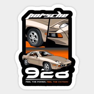 Retro 928 Car Sticker